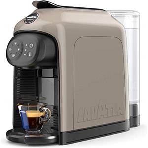 Lavazza A Modo Mio Idola Macchina Caffè, Touch, Greige Coffe, 38 x 14.5 x 28 cm