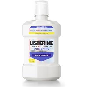 LISTERINE Advanced White, Colluttorio 0% alcol al gusto delicato di Menta, Collutorio senza alcool per denti bianchi e un'igiene orale completa, 1L