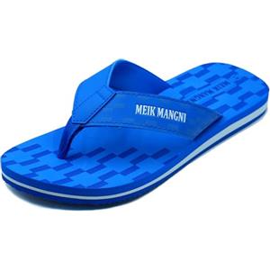 Meik Mangni Infradito Uomo Donna Estate Comode Arch Support Flip Flop Resistenti E Leggere Sandali Antiscivolo Ciabatte Unisex Adulti per Spiaggia e Piscina,Profondo blu,37 EU