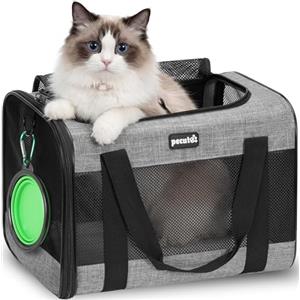 Pecute Trasportino per Cane Gatto, Borsa per Gatti, Borsa da Viaggio Portatile per Cani, Tessuto a Maglia Traspirante, Adatto per Viaggi Lunghi e Brevi, Usato per Gatti e Cuccioli Meno di 8KG