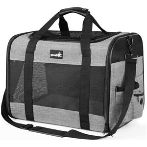 Pecute Trasportino per Gatto & Cani, Borsa per Gatti, Borsa da Viaggio Portatile per Cani, Tessuto a Maglia Traspirante, Adatto per Viaggi Lunghi e Brevi, Usato per Gatti e Cuccioli Meno di 9KG