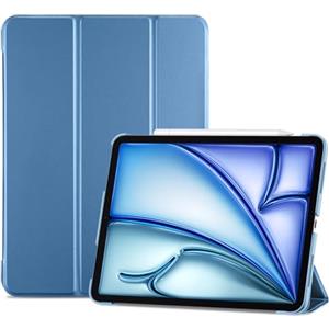 ProCase Cover per iPad Air 11 Pollici M4 2026/M3 2025/M2 2024 - Custodia Smart con Supporto Ricarica Pencil 2, Leggera con Auto Sleep/Wake, Blu
