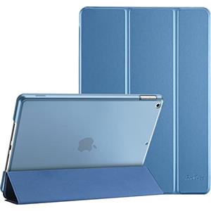 Procase Cover per iPad 9 2021/8 2020/7 2019/iPad 10.2" Custodia[A2602 A2603 A2604 A2605 A2270 A2428 A2429 A2430 A2197 A2198 A2200], Smart Cover Sottile Leggero Traslucida Smerigliata -Blu