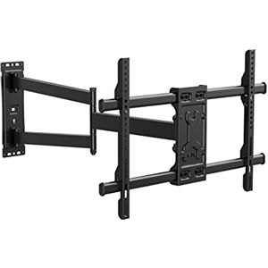 FORGING MOUNT Supporto TV Parete con Braccio Extra Lungo 820mm per Schermi piatti/curvi da 32-75 Pollici fino a 50KG, Staffa TV Girevole Inclinabile Orientabile, Max VESA 600x400mm