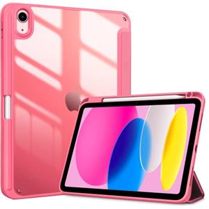 ProCase Cover iPad 11 Generazione A16 11 Pollici 2025/iPad 10 Generazione 10,9 Pollici 2022,Custodia con Portapenna Auto Sonno/Veglia -Rosa