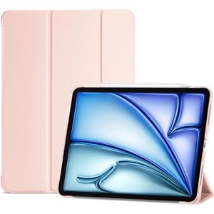 ProCase Cover per iPad Air 11 Pollici M4 2026/M3 2025/M2 2024 - Custodia Smart con Supporto Ricarica Pencil 2, Leggera con Auto Sleep/Wake, Rosa