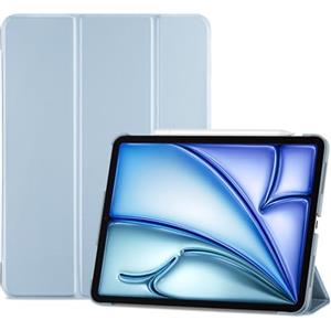 ProCase Cover per iPad Air 11 Pollici M4 2026/M3 2025/M2 2024 - Custodia Smart con Supporto Ricarica Pencil 2, Leggera con Auto Sleep/Wake, Azzurro