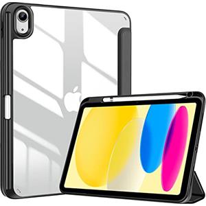 ProCase per iPad 10a Generazione Custodia 2022 [A2696 A2757 A2777], 10,9 Pollici Sottile Custodia Protettiva Leggera Smart Cover per iPad 10, Auto Sveglia/Sonno - Nero