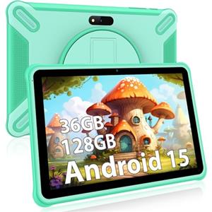 Generico Tablet 10 pollici Android 15 Tablet,36 GB RAM + 128 GB ROM (1 TB su scheda TF), 8000 mAh, 5G Wi-Fi,13 MP + 8 MP, Verde