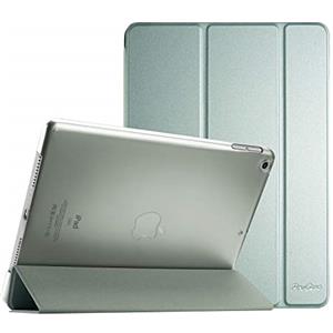 ProCase Cover per iPad 9 2021/8 2020/7 2019/iPad 10.2" Custodia[A2602 A2603 A2604 A2605 A2270 A2428 A2429 A2430 A2197 A2198 A2200], Smart Cover Sottile Leggero Traslucida Smerigliata -Grigio Chiaro