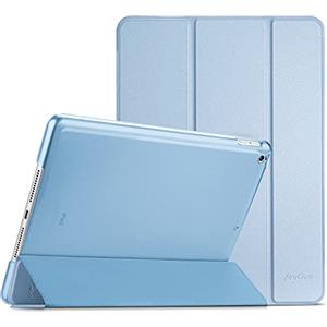 ProCase Cover per iPad 9 2021/8 2020/7 2019/iPad 10.2" Custodia[A2602 A2603 A2604 A2605 A2270 A2428 A2429 A2430 A2197 A2198 A2200], Smart Cover Sottile Leggero Traslucida Smerigliata -Azul Celeste