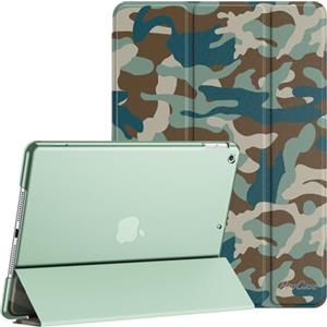 ProCase Cover iPad 9/8/7 Generazione, Custodia iPad 10,2 Pollici 2021/2020/2019 [A2602 A2603 A2604 A2605 A2270 A2428 A2429 A2430 A2197 A2198 A2200] Cover con Auto Svegliati/Sonno -Camo Marina