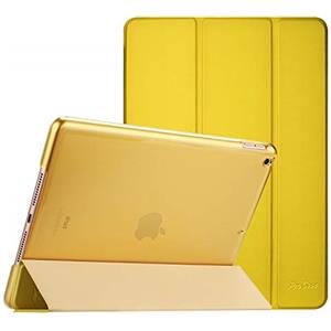 ProCase Cover per iPad 9 2021/8 2020/7 2019/iPad 10.2" Custodia[A2602 A2603 A2604 A2605 A2270 A2428 A2429 A2430 A2197 A2198 A2200], Smart Cover Sottile Leggero Traslucida Smerigliata -Giallo