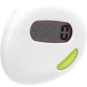 Socobeta Pedometro Portatile 2D con Contapassi Accurato per Fare Jogging, Escursioni e Passeggiate, Design Leggero, Colore Bianco