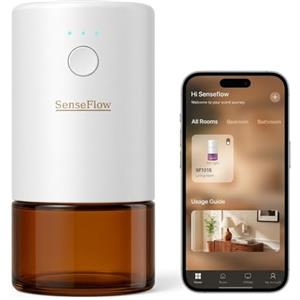 SenseFlow Diffusore di aromi per oli essenziali, WiFi, SF101S Pro, senza acqua, a ultrasuoni, dispositivo di base, deodorante elettronico per la casa fino a 100 m² (solo dispositivo)