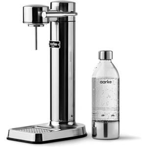 Aarke Carbonator 3 Gasatore d'acqua e Bottiglia, Finitura Acciaio
