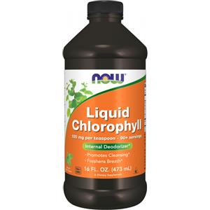 NOW Foods Clorofilla Liquida Superconcentrata 473ml - Rinfresca l'Alito e Promuove la Depurazione con Sapore di Menta