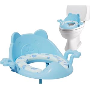 Generico Seggiolino per Water per Bambini - Cuscino Morbido Impermeabile Antiscivolo con Maniglie | Cuscinetto per Water per addestramento al vasino - per Uso Domestico Bagno Viaggio Campeggio Camper