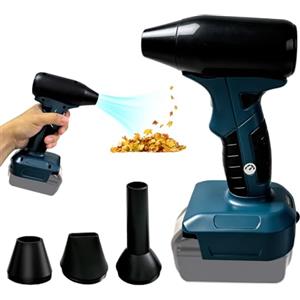 BORDEAG Mini Soffiatore Compatibile con Makita18V, Ventola per Batteria Makita, Soffiatore Portatile, Soffiante per Polvere Senza Fili Compatibile Makita Pulizia Officina Batteria Caricabatteria Non Inclusi