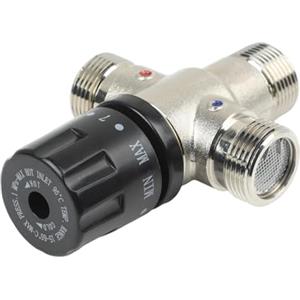 CRIDENG Valvola miscelatrice termostatica 3/4 pollici DN20 ottone per sistemi solari termici gestione accurata della temperatura dello sbocco