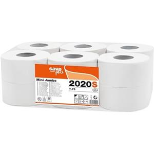 SGWEB Professional Carta Igienica Mini Jumbo Celtex 2020S Confezione da 12 Rotoli Doppia Velatura Bianco Extra Assorbente per Uso Professionale e Dispenser Industrialiof