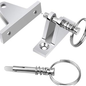NESTINGHO Accessorio per Copertura Parasole Barca in Acciaio Inossidabile Superlucido con Viti di Montaggio Resistenti per Canoa e Carrucola Ancora