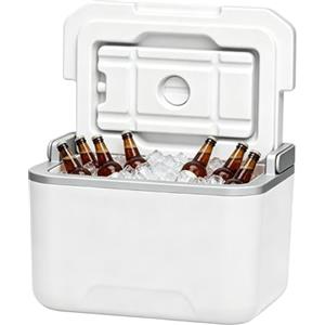 Verbpupl Piccola borsa frigo rigida, a prova di perdite, portatile, isolata, 5 l, piccola borsa frigo rigida, per esterni, campeggio, pesca, canottaggio, escursionismo, barbecue, viaggi e