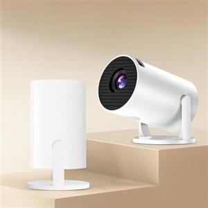 WITFAMILY HY300 PRO Mini videoproiettore, supporto 4K 1080P, con Android 11, WiFi 6, Bluetooth 5.0, supporta Airplay & Miracast, proiettore portatile domestico e esterno, proiettore con trape