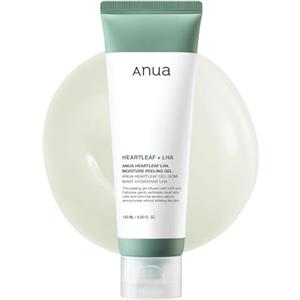 Anua Heartleaf Peeling Gel - Gel esfoliante viso coreano delicato con LHA e Cellulosa naturale, rimuove cellule morte e impurità, pulizia pori, effetto pelle liscia e glow (120 ml)