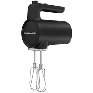 KitchenAid Sbattitore elettrico senza fili - Go Cordless - Frullatore a mano con 7 velocità e Soft Start - Fruste Turbo in acciaio inox - 60 minuti di utilizzo - Potente - Nero - Senza batteria