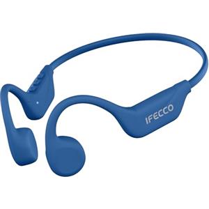 I love e iFecco IFECCO Cuffie con suono osseo Bluetooth 6.0 - Open Ear Bone Conduction Headphones senza fili, IPX5, impermeabili, resistenti al sudore, per corridore, ciclismo, bicicletta