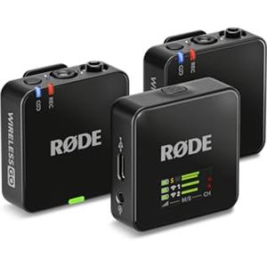 RØDE Wireless GO (Gen 3) - Microfono wireless compatto - Audio cristallino, registrazione a 32 bit float, controllo automatico del livello, per telefoni, fotocamere e computer