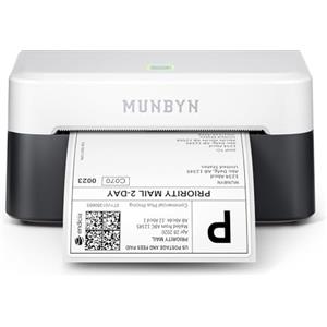 MUNBYN Stampante Etichette Spedizione Bluetooth, Stampante Termica Etichette 4x6 per Piccole Imprese e Uffici in Casa con Tecnologia DAC, Compatibile con Windows macOS Amazon FedEx DHL, 403B nero