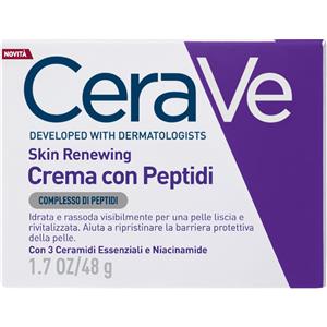 CeraVe Skin Renewing Crema Viso con Peptidi, 48 g - Idrata, Rassoda e Riduce i Primi Segni dell'Età