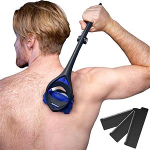 BakBlade 3.0 Stealth Rasoio Schiena Con Manico Lungo A Doppia Presa