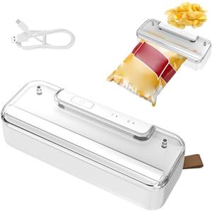 DAZZTIME Mini Sigillatrice per Sacchetti,2 in 1 Sigillatore Termico per Sigilla Sacchetti,Macchina Termica Portatile,2 in 1 Sigilla Sacchetti con Taglierina,per Sacchetti di Plastica e Snack