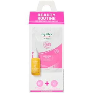 Equilibra Beauty Routine Viso - Cofanetto Idratante Anti-macchie con Siero Viso 30ml e Maschera Viso