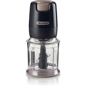 Ariete 437 Tritatutto Breakfast, Chopper, 400W, Capacità 700ml, 4 lame in acciaio inox, 2 velocità, Base antiscivolo, Dark Grey