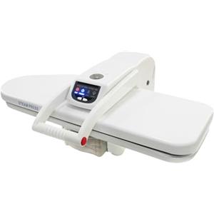 Begoniape Pressa da stiro a vapore, 1600 W, professionale, con 5 programmi di stiratura, flacone spray, serbatoio dell'acqua, protezione da surriscaldamento e spegnimento automatico, lunghezza 66 cm