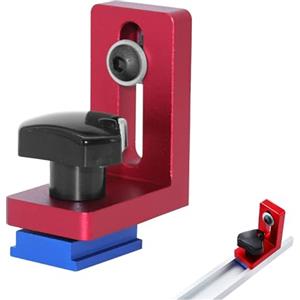 ANFUXT Mitre Track Stop 30 Tipo Mitra Track Stop T Slot Track Stop Lega di Alluminio T-Track Stop Tool Locator di Alluminio Fissa T-Slot Track Stop Per Banco da Lavoro per la Lavorazione del Legno, Guide a T