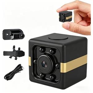 ViiRou Mini Telecamera Spia Senza fili 1080P, Micro di Sorveglianza Spy Cam | Rilevamento di Movimento e Visione Notturna, Discreta Invisibile Telecamera Nascosta per Casa, senza Internet