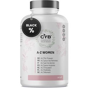 CYB Complete your Body CYB | Multivitaminico Completo Donna - 365 Compresse per un Anno - 1 Compressa al Giorno - Contiene Vitamina B Vitamina C Vitamina D Acido Folico Calcio Ferro Vitamine Donna - Prodotto Vegetariano