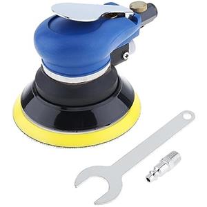 MNMIOIO Lucidatrice ad Acqua, Levigatrice pneumatica senza vuoto da 5/6 pollici for lucidatura / finitura cura della vernice rimozione ruggine for auto(5 inch)