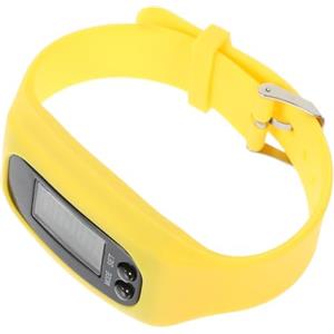 LALAFINA Bracciale Pedometro in Silicone Orologio Contapassi da Polso, Display Chiaro e Leggibile, Adatto per Camminata e Attività Fisica, Piccolo e Leggero Batteria Integrata 1.5v-ag10
