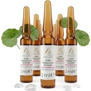 Abano Terme Biocosmesi Originale 6 Fiale Siero Esosomi, Antirughe con Acido Ialuronico, Centella Asiatica, Cellule Staminali di Mela e Acqua Termale, Trattamento Viso e Collo Effetto Lifting immediato - Skincare Bio e Cruelty Free