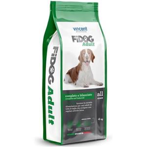 Pet's Garden Fidog Adult Crocchette per Cani Mangime Cibo Alimento Secco Completo e Bilanciato per Cani Adulti di Tutte le Razze Sacco da 4KG Prodotto Italiano