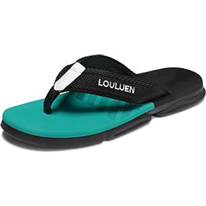 CELANDA Infradito Uomo Estate Adulto Flip Flop Ciabatte Mare e Piscina Leggere Comode Sandali da Spiaggia,A Verde 41 EU