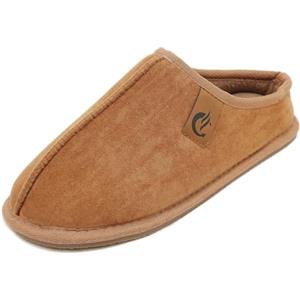 Meik Mangni Pantofole da Uomo Donna Invernali con Memory Foam Ciabatte da Casa Calde e Comode Scarpe di Cotone Antiscivolo Morbide Interno a Esterno Slipper Marrone 40EU