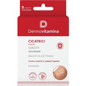 PASQUALI Srl Dermovitamina Cerotti Idrocolloidali per Cicatrici - 8 Patch Trasparenti, Impermeabili e Tagliabili