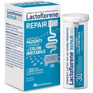 Montefarmaco Lactoflorene Repair IBS - Integratore Probiotico per Colon Irritabile, 30 Capsule
